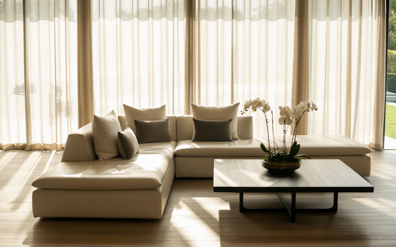 Handcrafted Curtains Background