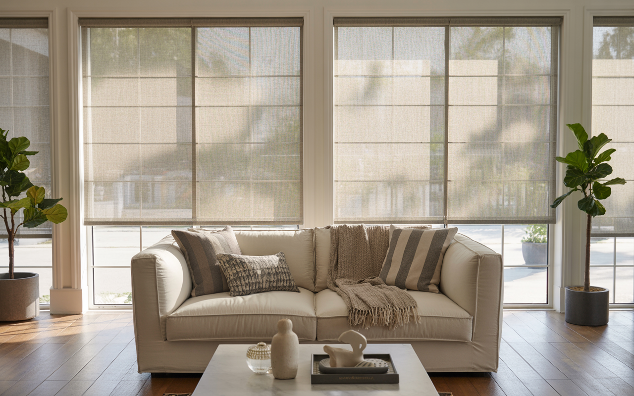 Premium Roller Shades and Solar Shades